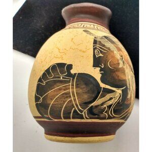 Beautiful Museum Copy of Classic Period 450 BC Greek Jug with Metal Tag
